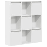 Bookcase White 89x24x101.5 cm Engineered Wood 860400