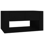 ZNTS Coffee Table Black 80x50x40 cm Engineered Wood 816529