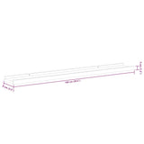 Wall Shelves 4 pcs White 100x9x3 cm 326663
