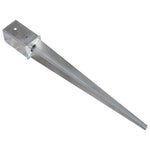 ZNTS Ground Spikes 12 pcs Silver 8x8x76 cm Galvanised Steel 145409
