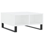 ZNTS Coffee Table White 60x60x30 cm Engineered Wood 827044