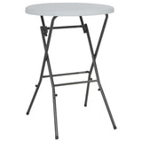 Folding Bar Table White 80x110 cm HDPE 44560