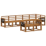 Outdoor Sofa Set 8 pcs Natural Solid Acacia Wood 3385310