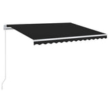 Manual Retractable Awning with LED 350x250 cm Anthracite 3068884