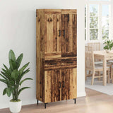 Highboard with Drawer 2 pcs Old Wood Engineered Wood 3415748