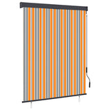 Outdoor Roller Blind 140x250 cm Yellow and Blue 145968