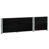 Garden Planter Black 100x50 cm Solid Wood Pine 3295392