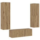 Wall Mounted TV cabinets 3 pcs Artisan Oak Engineered Wood 3328966