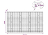 Gabion with 3.5 mm Wire and 5x10 cm Mesh 200x30x150 cm 3462742