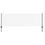 Welded Wire Fence with Posts 100 x 0.8 m PVC-Coated Steel Green 3336541