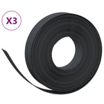 Garden Edgings 3 pcs Black 10 m 10 cm Polyethylene 3155433