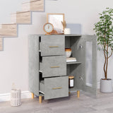 Sideboard Concrete Grey 69,5x34x90 cm Engineered Wood 812208