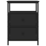 ZNTS Bedside Cabinet Black 44x45x60 cm Engineered Wood 826003