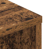 Storage Headboard with LED Old Wood Engineered Wood 3418689