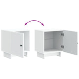 Bedside Cabinet White 43 x 34.5 x 50 cm Engineered Wood 893875