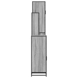4 Piece Bathroom Furniture Set Grey Sonoma Engineered Wood 3301198