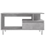 Coffee Table Concrete Grey 90x49x45 cm Engineered Wood 831024