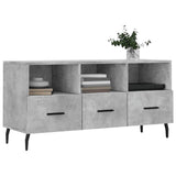 TV Cabinet Concrete Grey 102x36x50 cm Engineered Wood 829056
