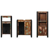 Bathroom Furniture Set 3 pcs Multicolour Solid Reclaimed Wood 3305611