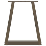 Coffee Table Legs V-Shape 2 pcs Natural Steel 38x cm Steel 4012547
