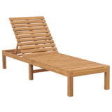 Sun Lounger Set of 2 Teak Solid Teak Wood 200cm long 3073206