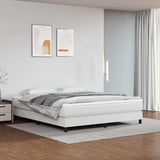 Pocket Spring Bed Mattress White 183x213x20 cm Faux Leather 347898