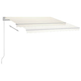 Freestanding Manual Retractable Awning 300x250 cm Cream 3069497
