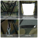 Fishing Tent with Roof Camouflage 514 x 465 x 187 cm 4100663