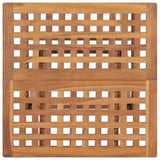 ZNTS 3 Piece Folding Outdoor Dining Set Solid Teak Wood 315455