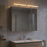 Bathroom Mirror Cabinet Sonoma Oak 80 x 14.5 x 70 cm 889113