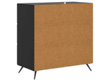 Sideboard with Drawer Black 66 x 34.5 x 90 cm Engineered Wood 895546