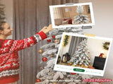 6ft Super Flocked Christmas Tree - Green/White T3398P424893