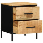 Bedside Cabinet 2 pcs Brown and black 40 x 35 x 50 cm 4019638
