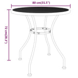 Garden Dining Set Anthracite Expanded metal mesh Medium Foldable 3084712