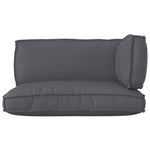 Pallet Cushion Set 3 pcs Anthracite 120 x 80 x 12 cm 3329089