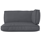 Pallet Cushion Set 3 pcs Anthracite 120 x 80 x 12 cm 3329089