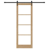 Sliding Door Manual ORKDAL Brown 83 x 232 cm Wood and metal 3332477