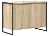 Bathroom Furniture Set with Drawer Sonoma Oak Engineered Wood 3403053