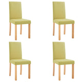 Dining Chairs 4 pcs Green Fabric 249225