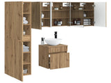 Bathroom Cabinet Set 5 pcs Artisan Oak Engineered Wood 3407358