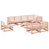 9 Piece Garden Sofa Set Solid Wood Douglas Fir 3299510