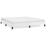 Bed Frame without Mattress White Super King Faux Leather 349844