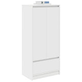 Cabinet with Drawer White 55.5x34x119.5 cm Engineered Wood 861643