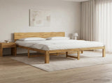 Double Bed Frame with Headboard ROSTOCK White 180 x 200 cm 3405436