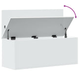Storage Box White 90x35x35 cm Engineered Wood 840681
