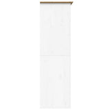 Wardrobe "BODO" White and Brown 99x53,5x173 cm Solid Wood Pine 355060