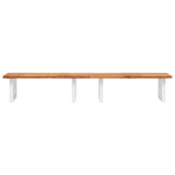 ZNTS Basin Shelf Wall Mounted Steel and Solid Wood Acacia 3302840