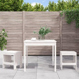 3 Piece Garden Bistro Set White Solid Wood Pine 3157704