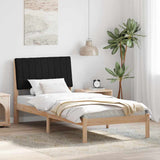 Bed Frame with Headboard Brown 90 x 190 cm Solid Pine Wood 878926