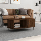 Coffee Table Brown Oak 90x50x40 cm Engineered Wood 829491
